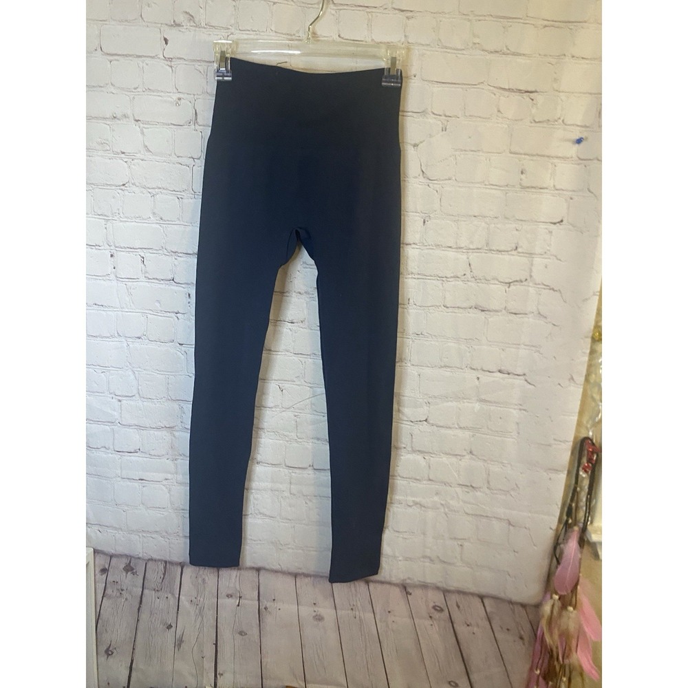 Women S/M Sports Activewear Leggings‎ BlackJersey Side  Pocket - Picture 3 of 5